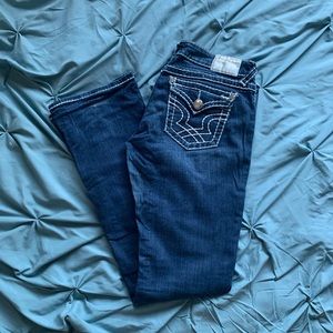White Stitch Bootcut Jeans
